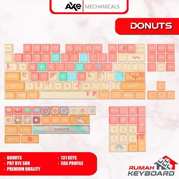 KEYCAP - KEYCAPS - XDA - DONUTS - PBT - DYE SUB