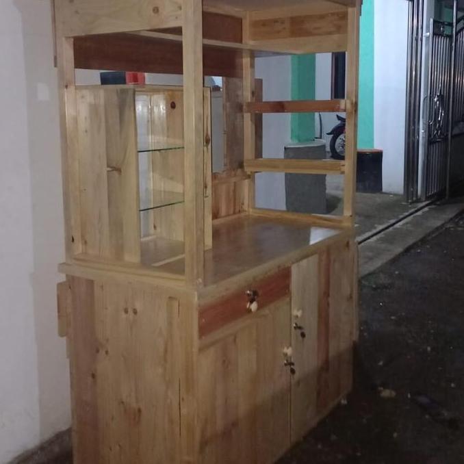 Terlaris Booth Jati Belanda , Booth Jati Belanda Minimalis , Etalase