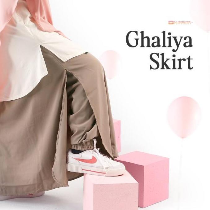 BERKUALITAS - Nusseyba - Ghaliya Skirt - Rok Celana Bahan Chamomile - Rok Celana Setelan Olahraga Wa