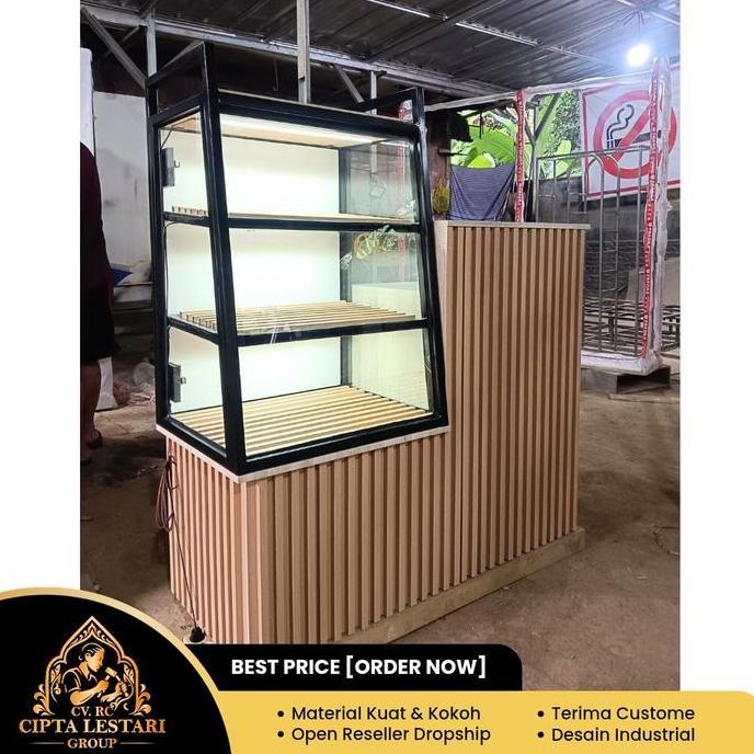 Terlaris Meja Rak Etalase Umkm Kombinasi Meja Kasir Etalase Roti Etalase Friend Chicken Etalase Kaca
