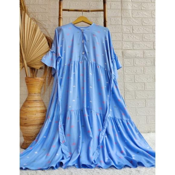 Daster Rayon Busui Ld 130 Daster Big Size Jodha Motif Termurah