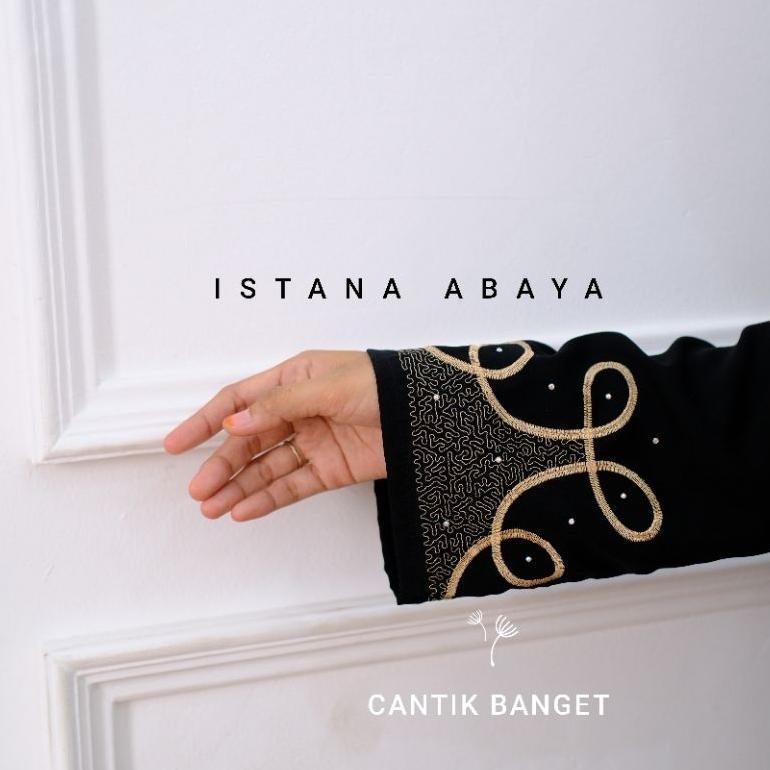 New Abaya Jetblack Bordir Spiral Turki Cantik Sekali Bisa Buat Anak Remaja Pelajar Santri Cod