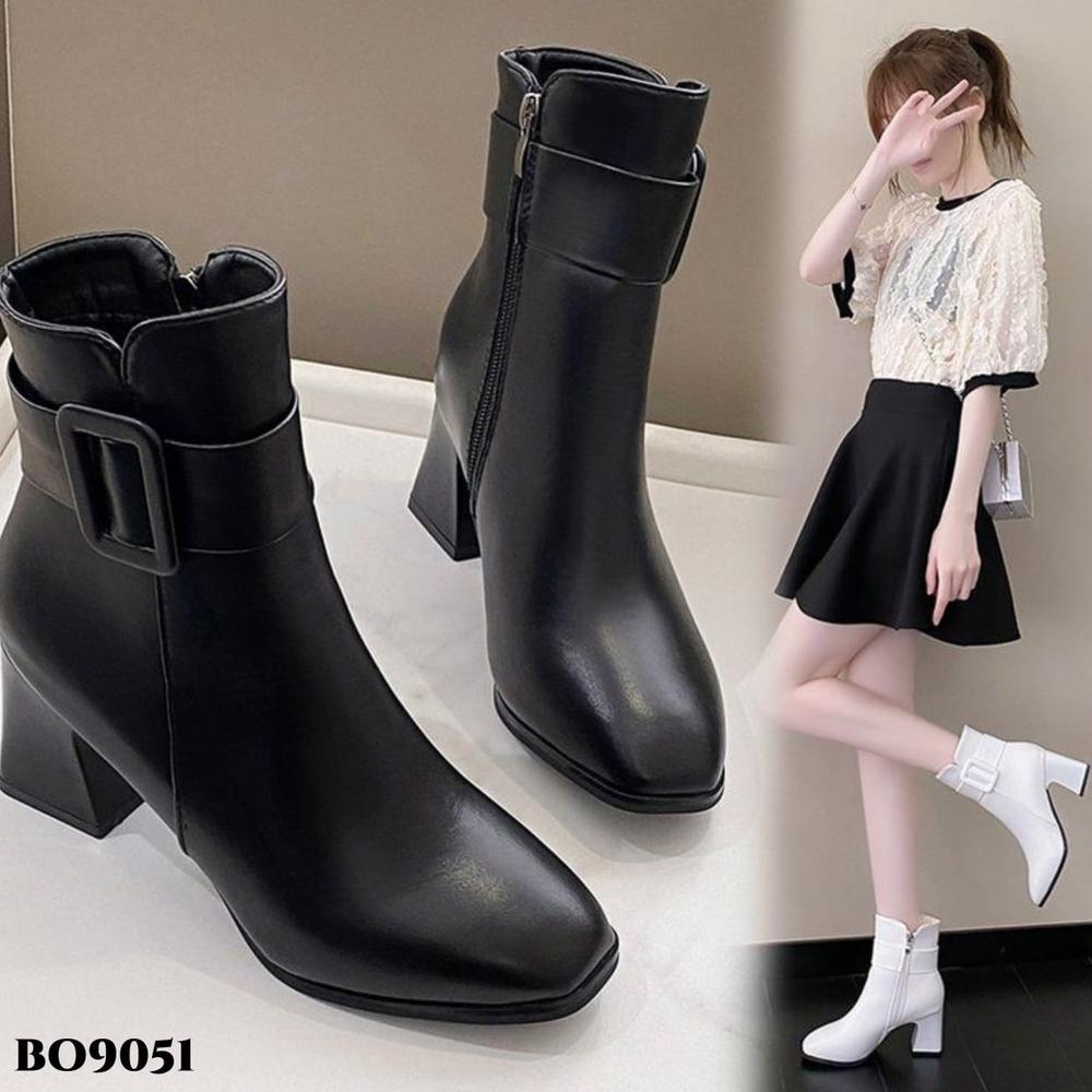 Termurah / Hot Sale Wyn Sepatu Boots Flat Korea Bo9051 Heel 7Cm