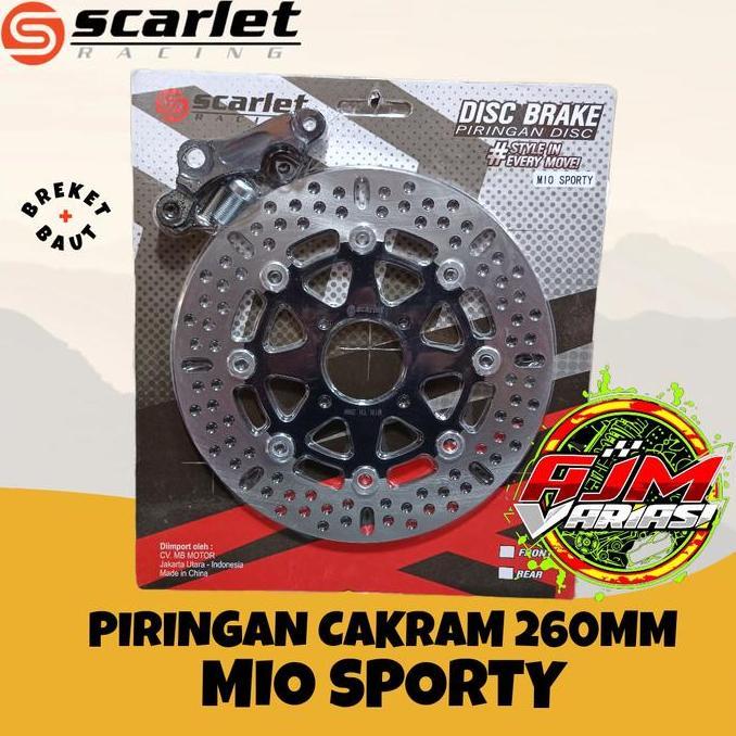 Piringan Cakram Mio Sporty Ukuran Lebar 260Mm Scarlet