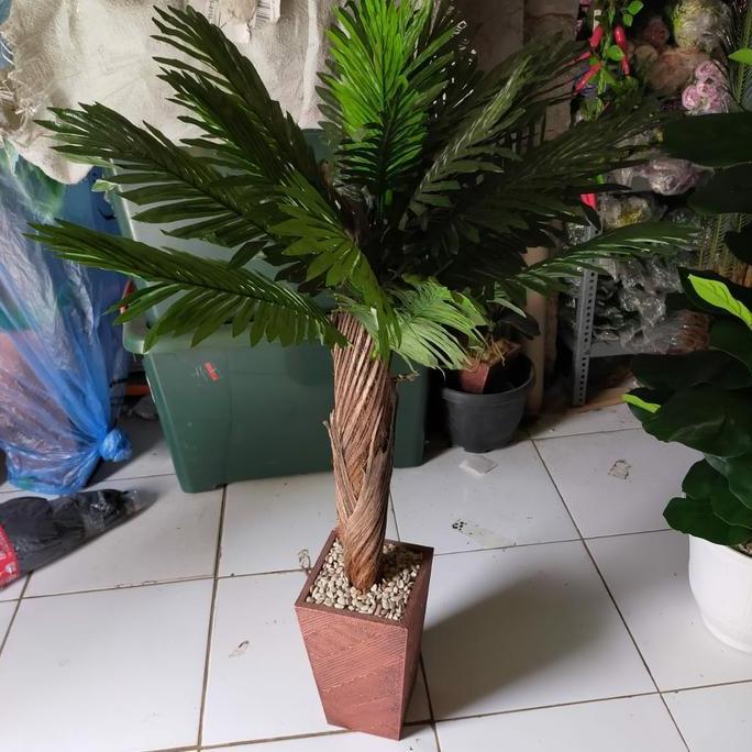 POHON PALEM ARTIFICIAL/POHON PALEM PLASTIK/TANAMAN HIAS/BUNGA PLASTIK