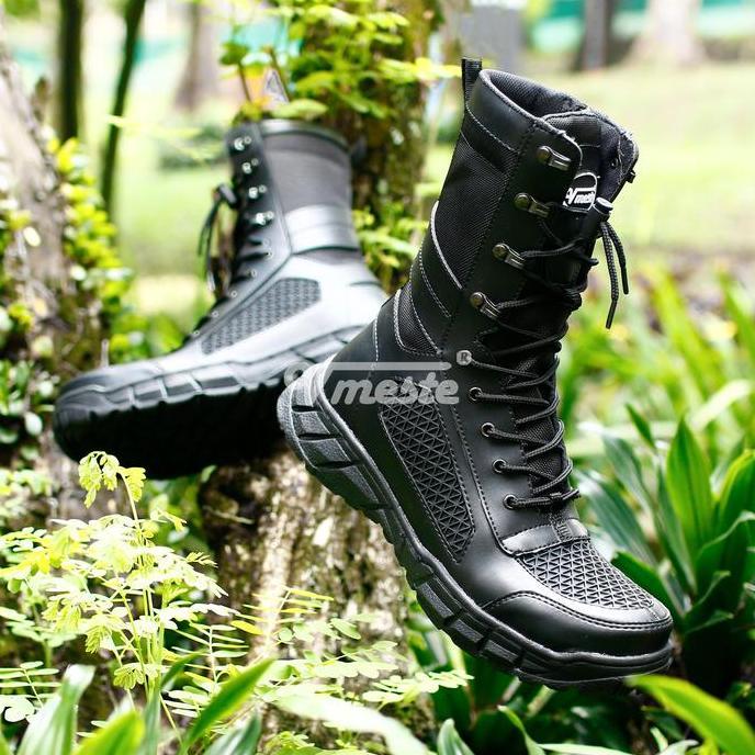 Termurah / Hot Sale Sepatu Safety Pdl Boa Tni/Polri/Security Semi Kulit Vmeste Boots Karet Shoes Sep
