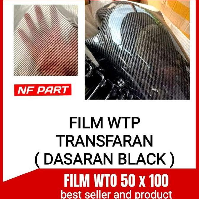 Wtp Film Carbon Hitam 50 X 100 Transfaran Fil Wtp Carbon Hitam Kendaraan