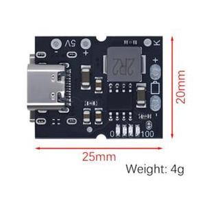 KIT MODUL POWER BANK USB TYPE-C FAST CHARGER MODULE STEP UP 2A 5V BATERAI 18650 LITHIUM