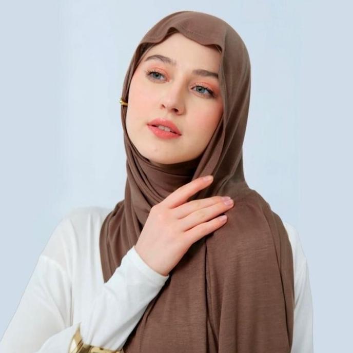 MeliaScarves Pashmina Viscose Rayon Tencel Shawl Muslim Wanita Jilbab Panjang Kerudung