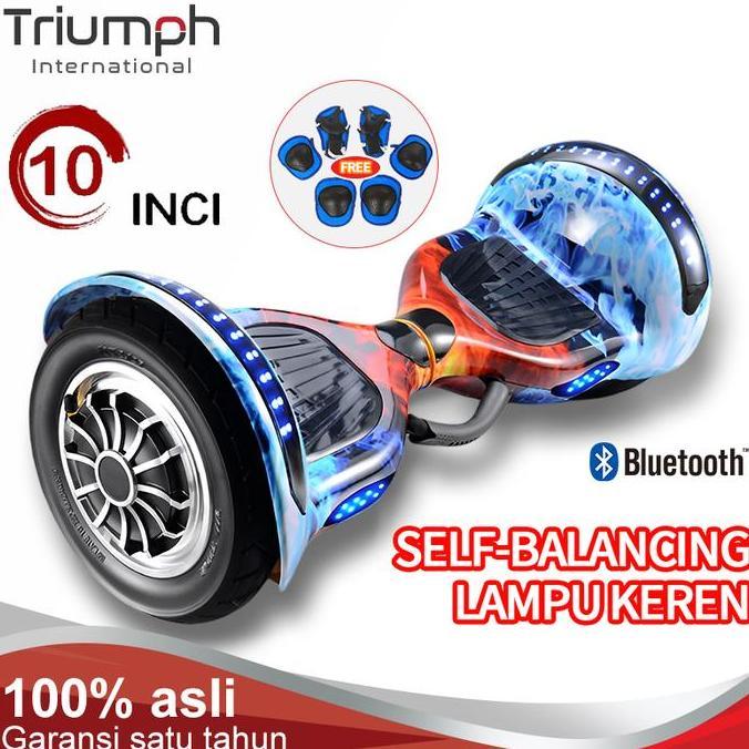 ESOKUIKI 10 Inci Smart Balance Wheel Hoverboard Dewasa Board Bluetooth Segway