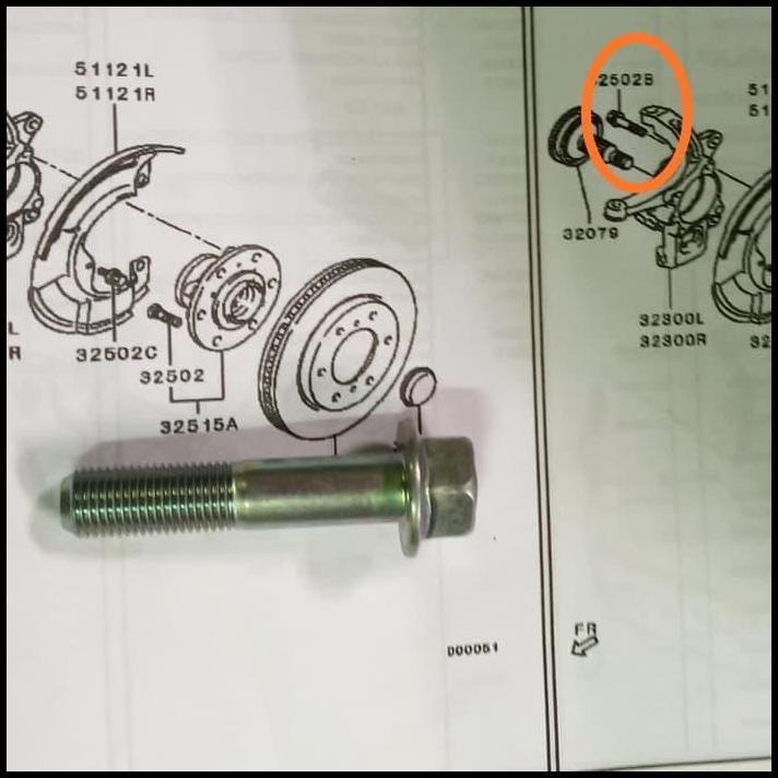 TERLARIS BAUT KNUCKLE RODA PAJERO SPORT STRADA TRITON 