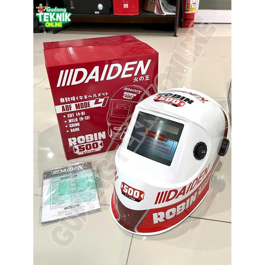 RXT Helm Las Kedok Otomatis Auto Dark DAIDEN ROBIN 500 / Helmet Topeng Kedok Las Pelindung Kepala Ka