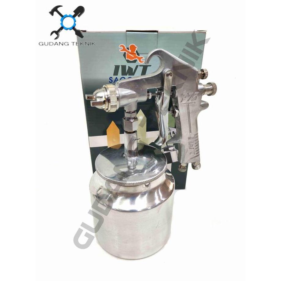 VIST IWT SAGOLA  Spray Gun Cat Tabung Atas Bawah F75G F75S Semprotan Cat