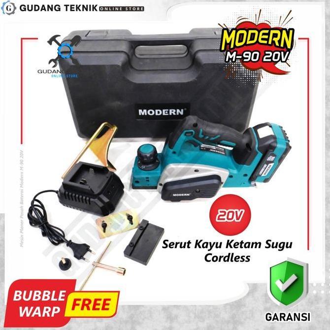 PIXKO Modern M90 / Mesin Planer Baterai Modern M90 20V Mesin Pasah Baterai Modern M 90 Serut Kayu Ke