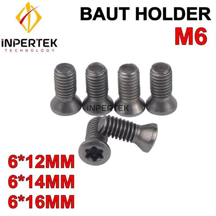 TREBA Baut Holder 6x12 Baut Insert 6*12 Baut Bintang Baut Pisau Bubut M6*12