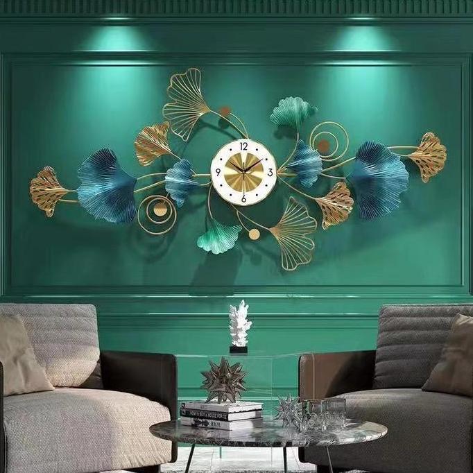 Terlaris Jam Dinding Besi Super Mewah/Jam Hiasan Dinding Size Besar