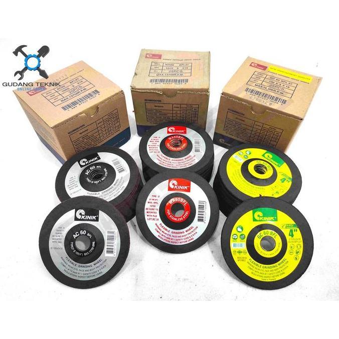 PIXKO Batu Gerinda Poles Flexible 4" KINIK AC60 GC60 WA60 / Batu Gerinda Flexible 4 Inch AC GC WA 60