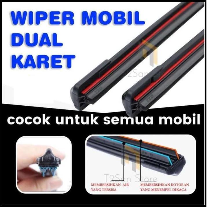 BEST DEAL WIPER DOUBLE KARET KACA MOBIL SUZUKI BALENO OLD TAHUN KELUARAN 1995 1996 1997 1998 1999 20