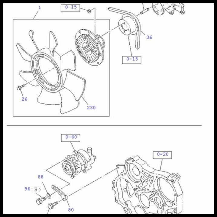DISKON FAN BELT FANBELT TALI DINAMO ALTERNATOR ISUZU TRAGA EURO 2 