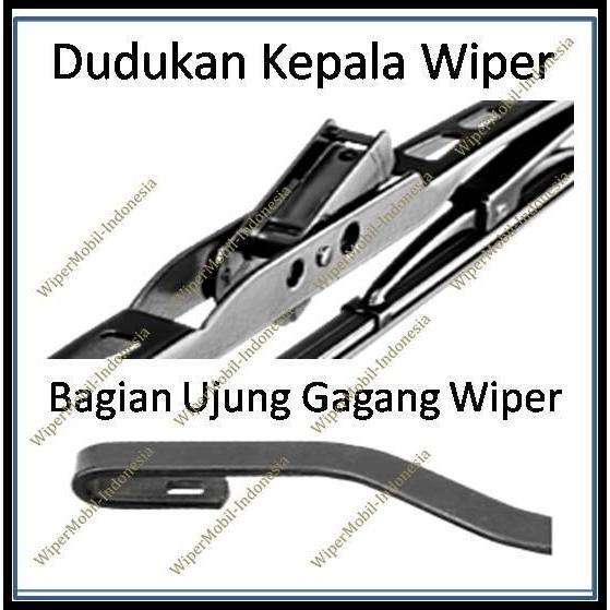 TERBARU WIPER RANGKA BESI KACA DEPAN BELAKANG HONDA BRIO 2013 2014 2015 2016 2017 
