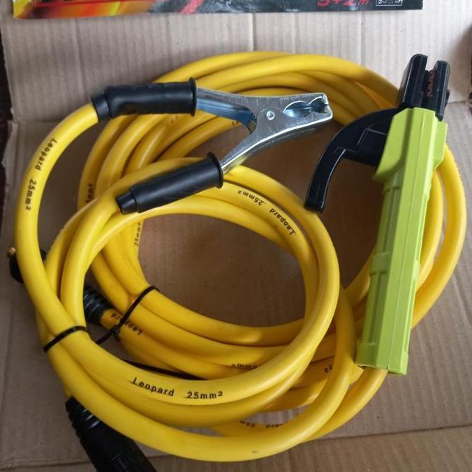 Saldatura- Paket Set Tang Las &Tang Masa & Kabel 7 Meter Stang Las Listrik Kuning
