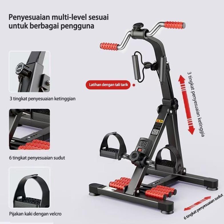 Sepeda Statis-Alat Terapi Stroke Kaki Dan Tangan Olahraga Gym Fitness / Sepeda Statis Fitness Exerci
