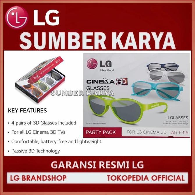 AG-F315 LG 4-pack Cinema 3D Glasses AGF315 Kacamata