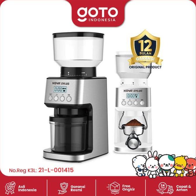Kova Sylus Coffee Grinder Maker Digital Mesin Giling Biji Kopi Listrik