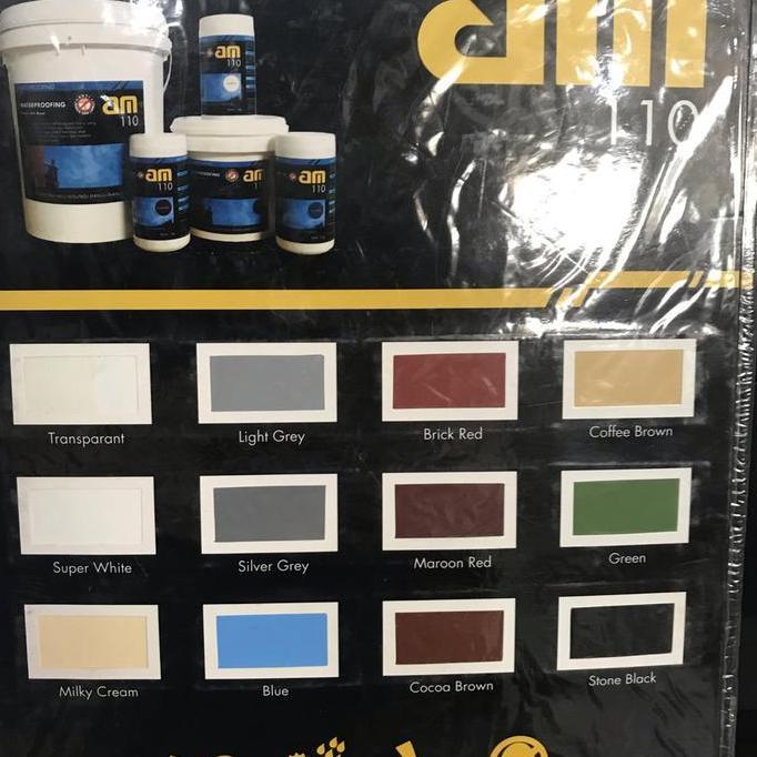 Attrezzo- Am 110 Cat Waterprofing / Cat Pelapis Anti Bocor Tembok Rumah 1 Kg