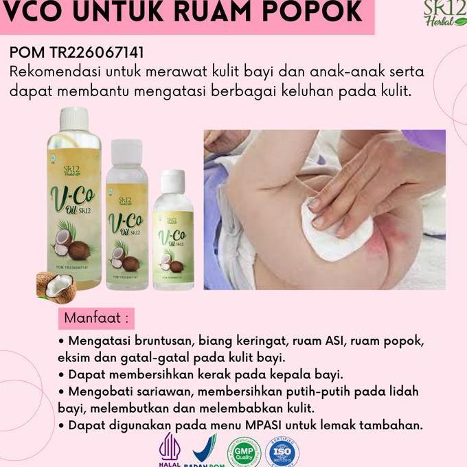 VCO SR12 HERBAL/ MINYAK KELAPA/ VIRGIN COCONUT OIL/ MINYAK BAYI/ BABY