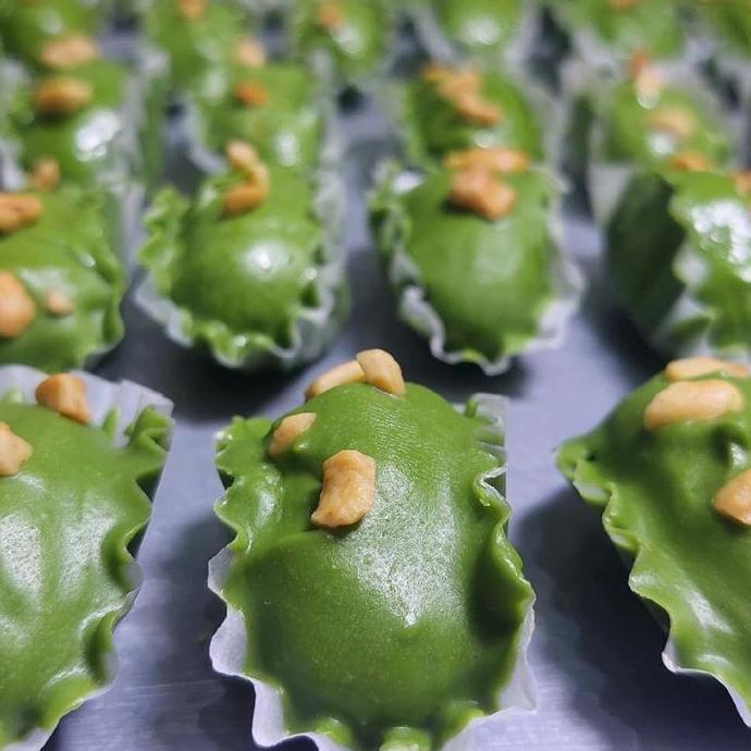kue kering lebaran Almond london matcha Cookies matcha (free packing bubble wrap) LM