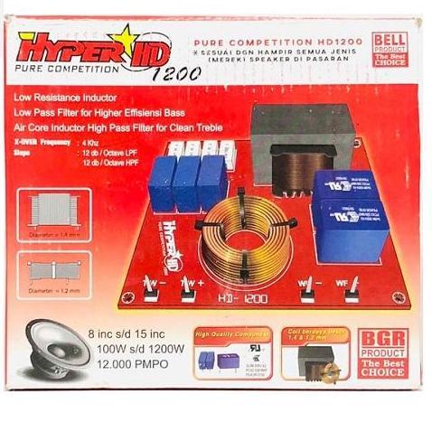 CROSSOVER PASIF 2 WAY HYPER HD 1200W HIGH MIDDLE LOW MANTAP CROSOVER AUDIO SPEAKER SYSTEM 1200 WATT