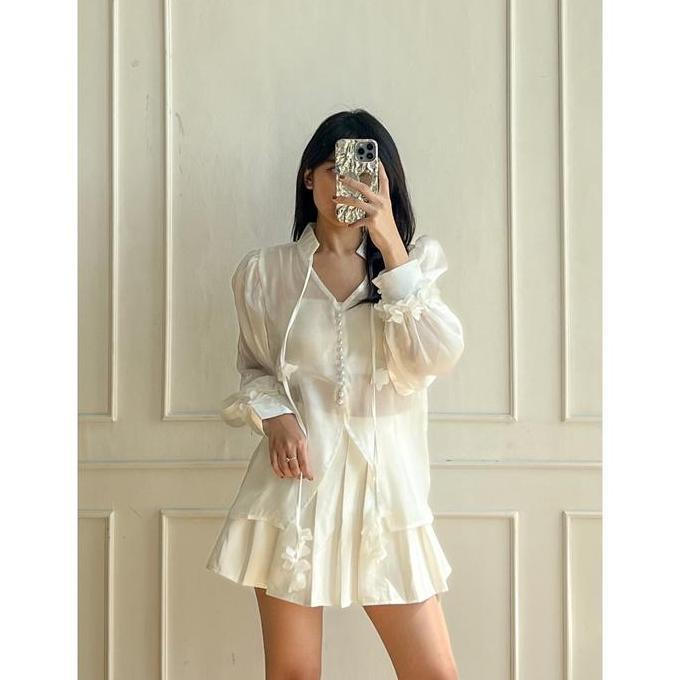 DOLLA - Wisteria Top Organza Blouse Vietnam Style LA