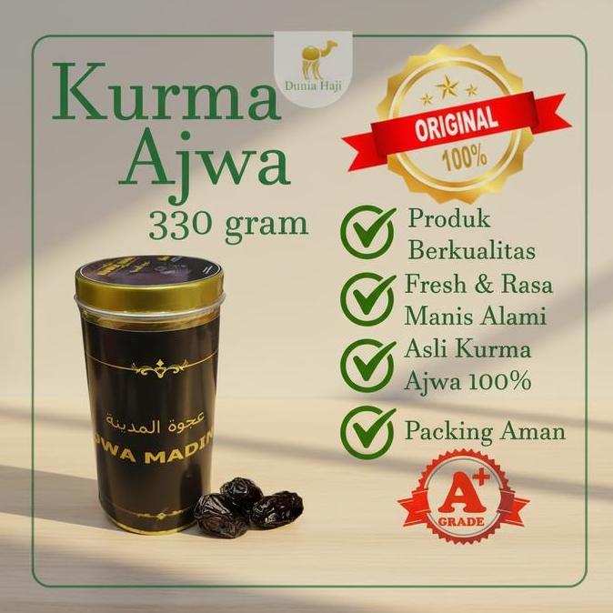 TERBARU|TERMURAH|BARU|PREMIUM|TERLARIS|GARANSI|DISKON|PROMO KURMA AJWA MADINAH KALENG EXCLUSIVE 330 