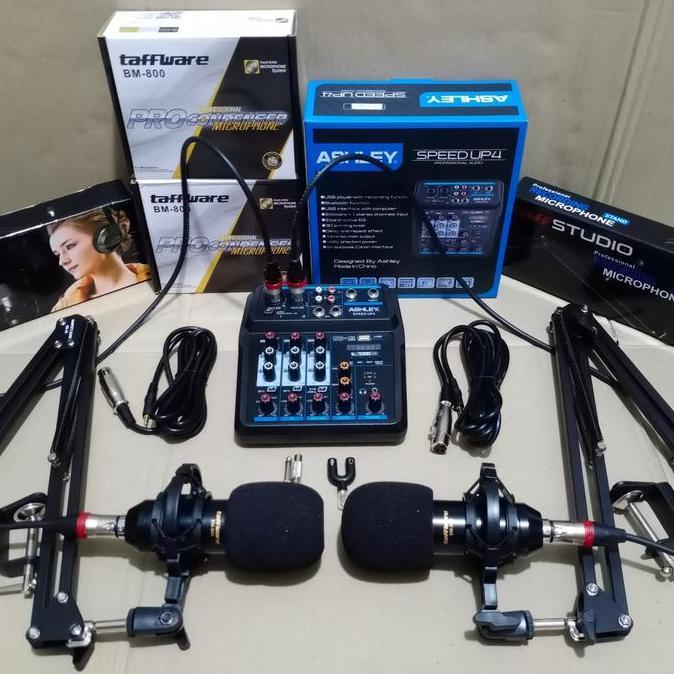 Fimasanihsasti8 - Paket Podcast 2 Orang / Paket Mixer / Paket 2 Mic Bm 8