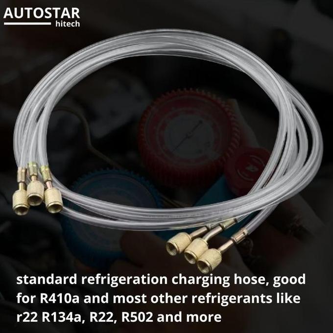 Kirimkirim- Selang Manifold Gauge Transparant Freon Ac R22 R134A R410A R502 Mobil Rumah