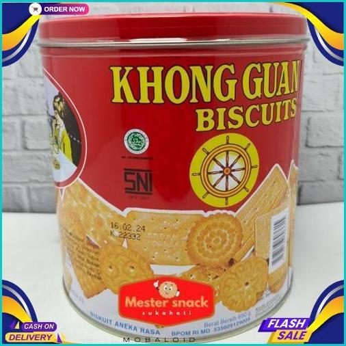 Sale Khong Guan Biscuits Kaleng Red Mini 650 Gram | Khong Guan Kaleng | Khong Guan | Kue Lebaran | K
