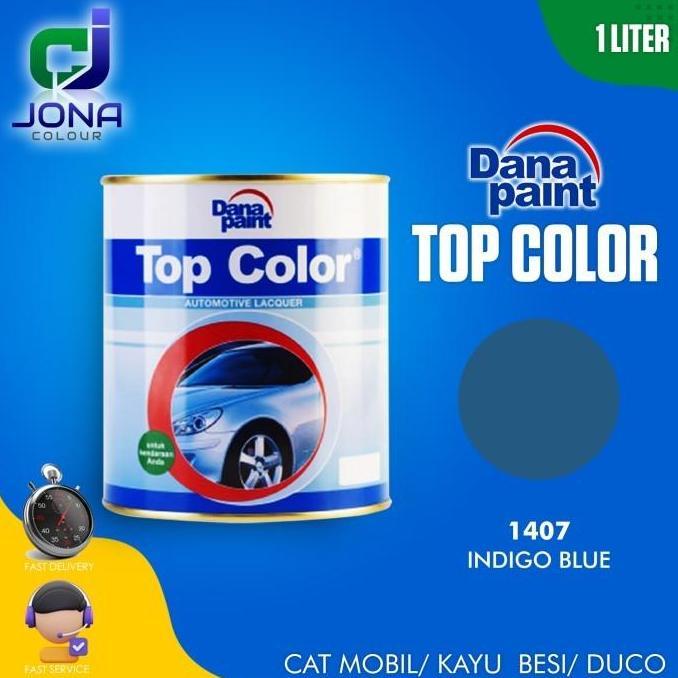 TERBARU - TOP COLOR 1407 Indigo Blue - Cat Mobil Kayu Besi Duco