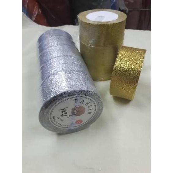 Pacnpac- Pita Silver Dan Gold/ Pita Metalik 4 Cm