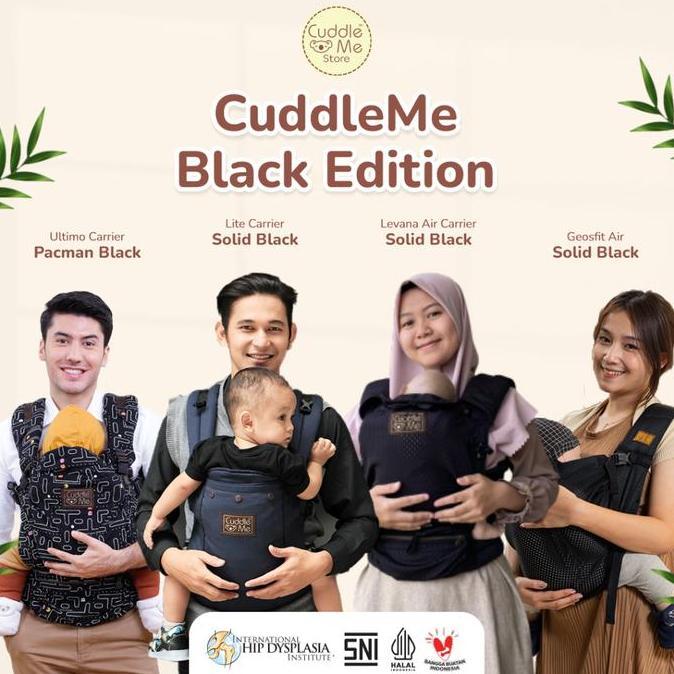 Peganz_daydo - CuddleMe Black Edition - Gendongan Cuddle Me Warna Motif Hitam - Geosfit Air - Ultimo