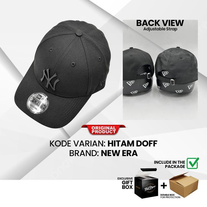 Bisa Cod - Topi New Era Original Mlb New York Yankees Metal Badge 9Forty Warna Hitam | Metal Doff | 