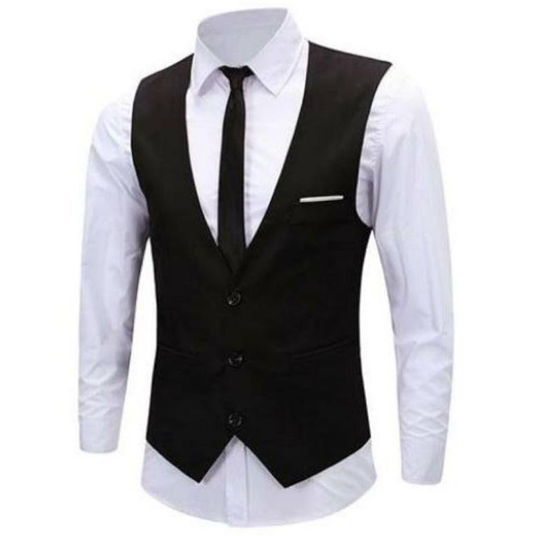 New Jas Rompi Pria Modern/Rompi Nikah/Rompi Kantor/Vest Pria Rompi Formal