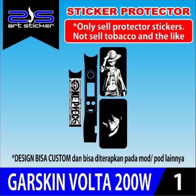 Promo 2Pcs Sticker Garskin Volta 200w Garskin Case Stiker Protector Free Custom COD