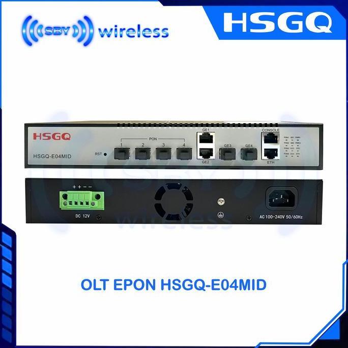 TERBARU - HSGQ EPON OLT E04MID L2 4 PON Port PX20+++ Mini 4x1G Uplink - NON SFP