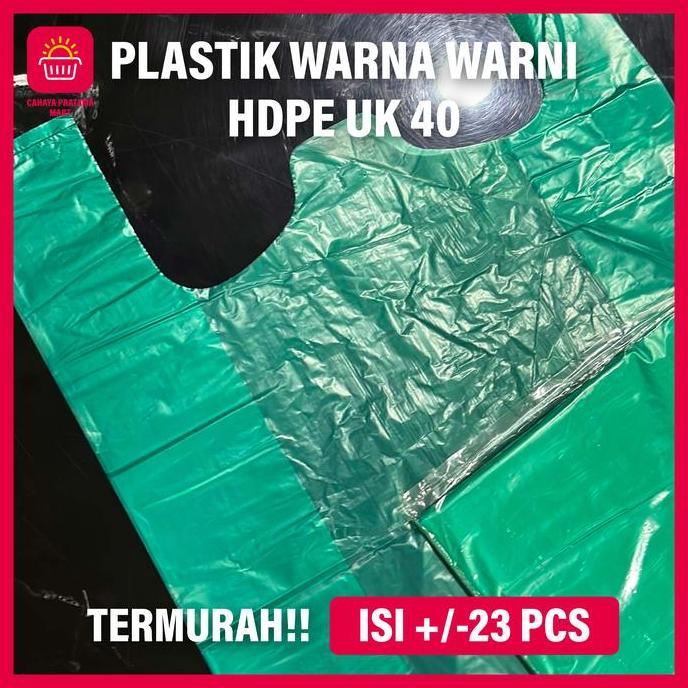 Pacnpac- Kantong Plastik Kresek Warna Warni Hdpe Tebal Uk 40 Kresek Warna Kantong Hd Plastik Warna