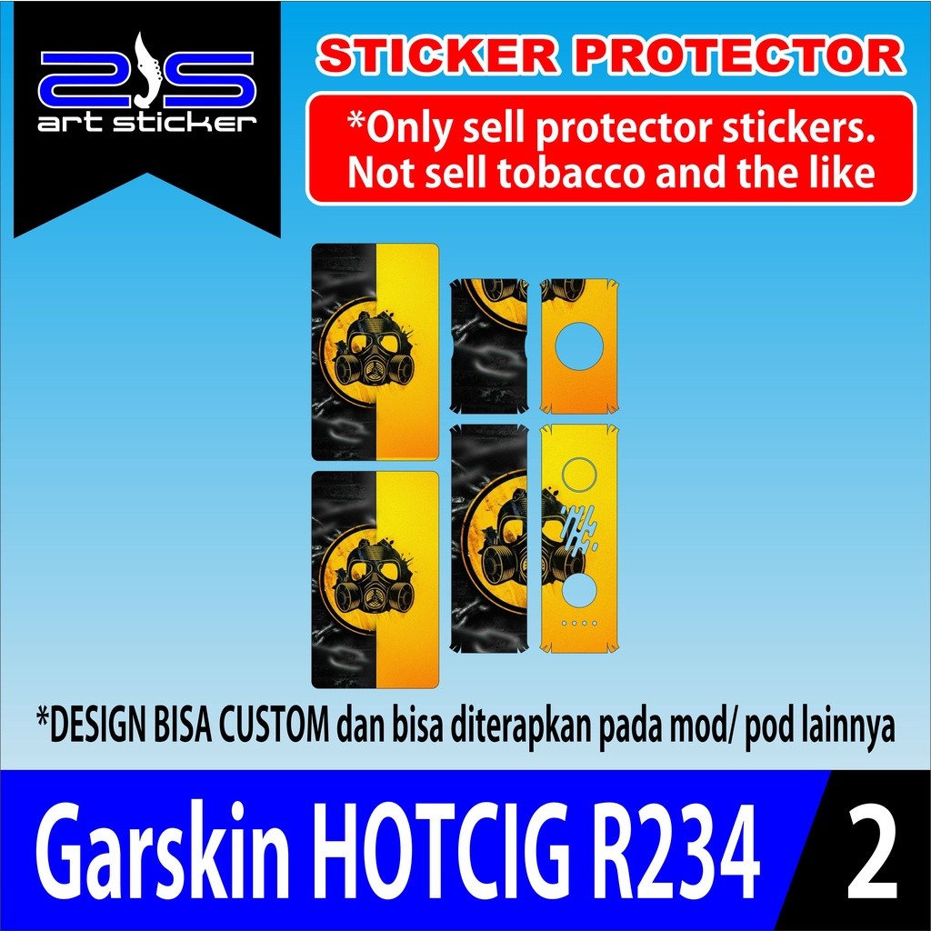 Promo 2Pcs Skin Sticker Garskin Hc R234 Nuclear Garskin Case Stiker Protector Free Custom COD