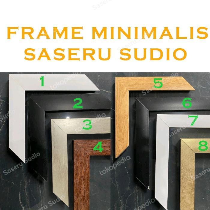 Lukisan kuda 8 ekor fengshui berlari di air siap pajang