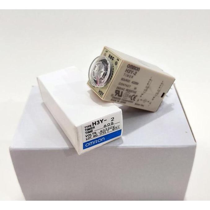 Timer Delay Rellay H3Y H3Y-2 Dpdt Relay H3Y2 Omron Ready Stock