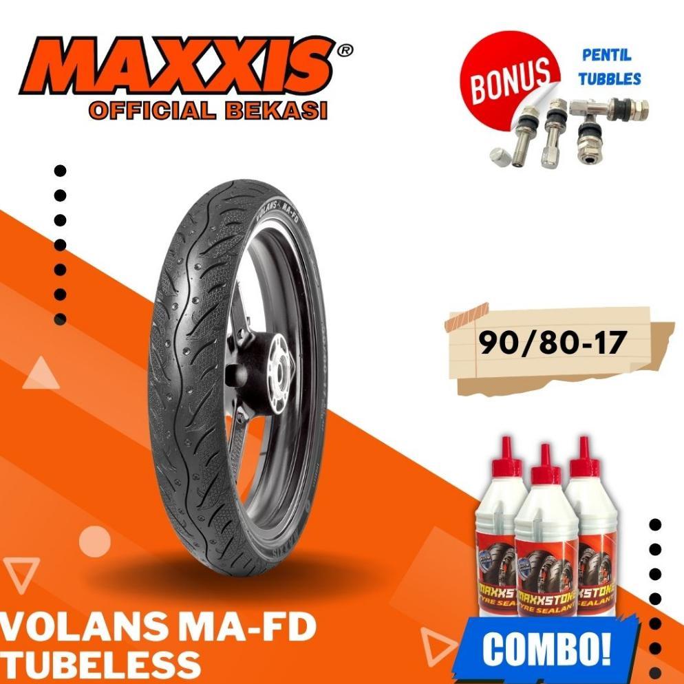 BAN MAXXIS VOLANS 90 / 80 - 17 / TUBELESS 90/80-17 / 90-80-17 TUBELESS BAN LUAR VOLANS MA-FD / BAN M