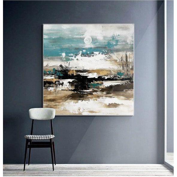 lukisan abstrak modern |lukisan minimalis|lukisan dinding|kanvas